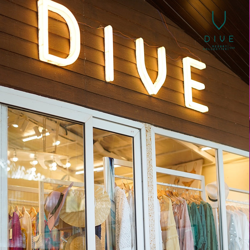 The Dive Collective store in Morjim, Goa